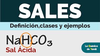 Clases de sales Sales neutras sales ácidas sales básicas y sales dobles [upl. by Ajiak137]