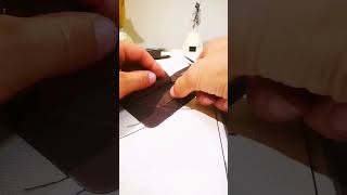 pt 2 Making BEST Biker Bifold men wallet  T Form card holder sewing cardholder pattern bifold [upl. by Willmert923]