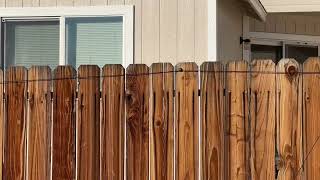 NVIS 40 meter dipole antenna on wooden fence [upl. by Solracsiul]