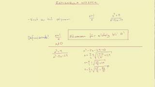 Matematik 3b Rationella uttryck  del 1 [upl. by Sarette]