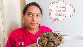 Pepper Chicken  Kozhi Milagu Varuval  Pepper Chicken recipe in tamil Chettinad Pepper Chicken Dry [upl. by Enylecoj411]