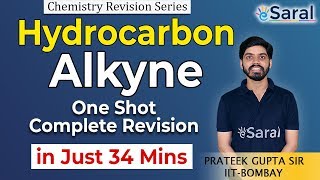 Hydrocarbons Class 11 Organic Chemistry  Alkyne One SHOT  Reactions amp Tricks  IIT JEE  NEET [upl. by Nnil]