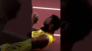 Usain Bolt usainbolt trackandfield injury worldrecord [upl. by Ytsirhk]