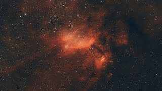 Timelaps of imaging IC 4628 Prawn Nebula [upl. by Ynamad]