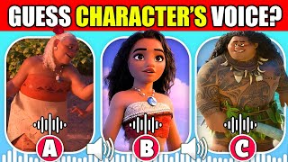 Guess The Disneys Moana 2 Characters By Their Voice 🔊  Tamatoa Moana Simea Maui [upl. by Mozza]