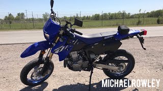 2023 Suzuki DRZ400SM first ride review [upl. by Ellirehs390]