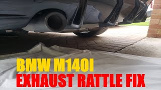 BMW M140i Exhaust Rattle Fix [upl. by Swirsky586]