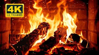 🔥 Cozy Fireplace 4K 12 HOURS Fireplace with Crackling Fire Sounds Crackling Fireplace 4K [upl. by Tomkin]