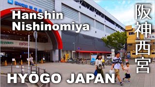 Hyogo Hanshin Nishinomiya Station Neighbourhood 4K POV [upl. by Udenihc688]