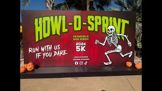 Sea World San Diego Inaugural ￼Howl O Sprint 5k Run [upl. by Enaamuj]