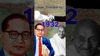 गांधी और अंबेडकर समझौता gandhi DrBR Ambedkar generalknowledge trending [upl. by Zsolway]