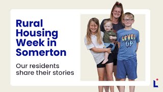 Celebrating Rural Housing Week in Somerton [upl. by Ennayelhsa]