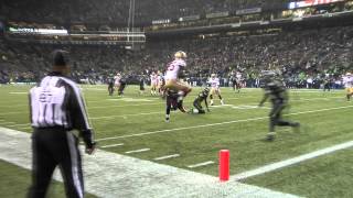 Kam Chancellor Crushes Vernon Davis Rare Angle HD and slomo 12232012 Seattle [upl. by Ilac]