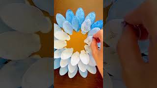 Plastic spoon craft ideas 😱❤️ plastic spoon flower 🌸  plastic spoon wall hanging art🤗 diy [upl. by Nnayar]