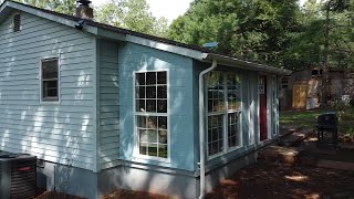 Porch to Four Season Room  Mudroom Part 14 WERE DONE [upl. by Orlina400]