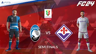 Atalanta  Fiorentina ⚽️ Semifinale Coppa Italia 202324 FC 24 ft Koopmeiners Nico Gonzalez [upl. by Earej]