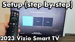 2023 Vizio Smart TV How to Setup step by step [upl. by Nannahs]