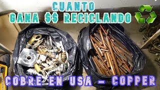 CUANTO SE GANA  RECICLAND🟢 COBRE  COPPER  EN USA [upl. by Bohner]