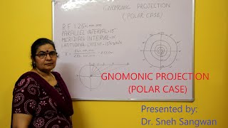 Practical Geography  Gnomonic Projection  Dr Sneh Sangwan Explained in Hindi [upl. by Hofmann]