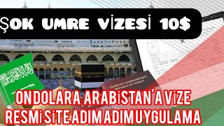 10 dolara Umre online vize başvurusu nasıl yapılır Arabistana vize yeşil pasaport ucuz vize [upl. by Tisman]