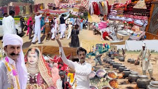 Cholistan Desert MarriagePakistan Village WeddingGaon ki shadi [upl. by Ednutabab227]