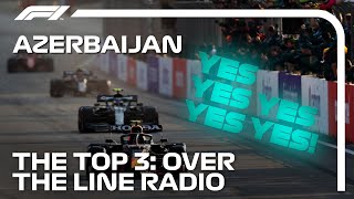 Perez Vettel And Gasly Team Radio Celebrations  2021 Azerbaijan Grand Prix [upl. by Surtimed]