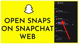 How To Open Snaps On Snapchat Web 2024 [upl. by Josee]