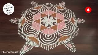 74 Traditional Rangoli Apartment Kolam dailykolam padikolam indianart colourkolangal [upl. by Yornoc]