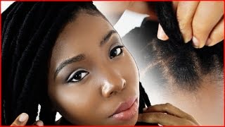 Yarn Wraps Step By Step Hair Tutorial Part 2 of 6  How To Do Fake Dreadlocks  Faux Locs [upl. by Dorkas]