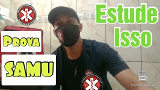 oque estudar para prova do SAMU  🚑🚨 [upl. by Hildegaard136]