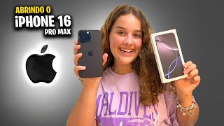 ABRINDO O IPHONE 16 PRO MAX  UNBOXING DO NOVO IPHONE [upl. by Siletotsira]