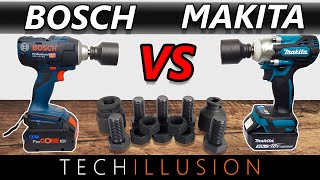 🔥Der ULTIMATIVE SCHLAGSCHRAUBER Vergleich😱  Makita DTW300 VS Bosch GDS18V300 Vergleichstest [upl. by Akcirderf]