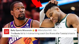 NBA FANS REACT TO MILWAUKEE BUCKS LOSS TO PHOENIX SUNS  BUCKS VS SUNS REACTIONS [upl. by Colner]