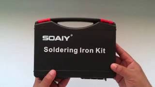 SOAIY® 60W Electric Soldering Iron Kit Unboxing [upl. by Letrice]