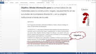 Objetivo Límites y Alcances  Ejercicio 2 [upl. by Shinberg]