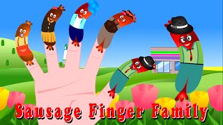 Sausage Finger Family  English Nursery Rhyme for Kids [upl. by Boser578]