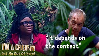 Cultural Clashes Nella Rose Challenges Nigel Farage  Im A Celebrity Get Me Out of Here [upl. by Herzen]