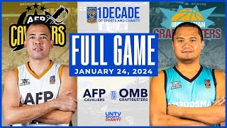 AFP Cavaliers vs Ombudsman Graftbusters FULL GAME – January 24 2024  UNTV Cup Season 10 [upl. by Ruvolo199]