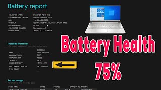 Check Laptops Battery Health using CMD [upl. by Hpesoy]