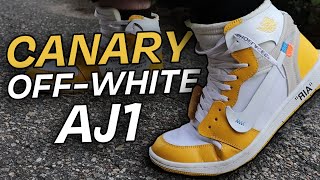 UNRELEASED Canary OffWhite Jordan 1  Review amp On Feet [upl. by Eniagrom]