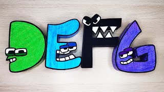 Cool Craft  Paper Alphabet Lore D E F G [upl. by Hobie]