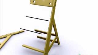 Special Tomato Adjustable High Chair Assemble  SpecialTomatocom [upl. by Eneleoj]