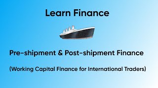 Pre Shipment and Post Shipment Finance [upl. by Hsetirp417]