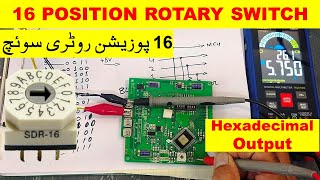 730 SDR1616 position rotary switch with hexadecimal output [upl. by Fanning]