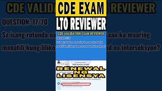 CDE Exam LTO Reviewer 2023 PART 5 [upl. by Scevo412]