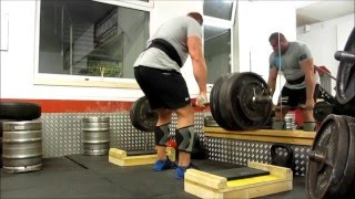 300 kg double overhand  Strongman Wildauer [upl. by Enuj]