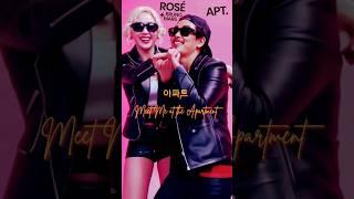 ROSE´ amp Bruno Mars  APT  ROSÉBRUNOAPT APT ROSÉ brunomars musicvideo lyricvideo 아파트 [upl. by Atsirhcal918]