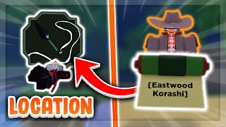 LOCATION Eastwood Korashi Boss Scroll Spawn Location  How to Get Dagai Wire in Shindo Life [upl. by Adabelle]