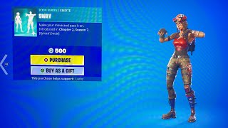 NEW “SWAY amp GLOSS EMOTE” In Fortnite TODAY [upl. by Bixler274]