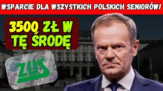 Świetna wiadomość W środę ZUS wypłaci emerytom 3500 zł – sprawdź jak je otrzymać [upl. by Edyth]